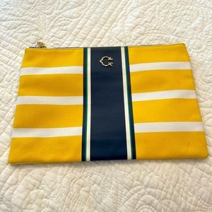C. Wonder Yellow & White Stripe Pouch